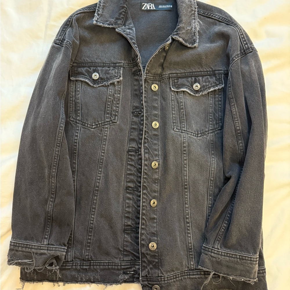 Zara Black Denim Jacket